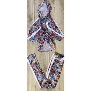 Youth Girls Graffiti Art Set Top/Bottom Size 10-12 Pants & Long Sleeve NWT
